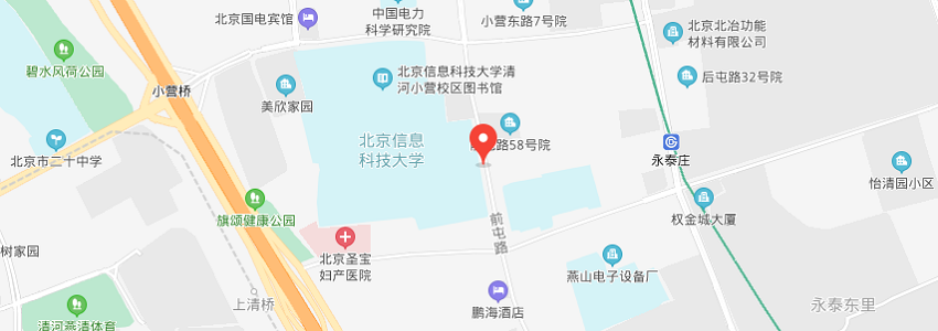北京信息科技大学学校地图